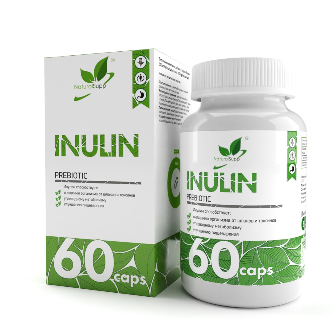 Специальные препараты NaturalSupp Inulin (Инулин) 60 капс - фото 1 - id-p180775575