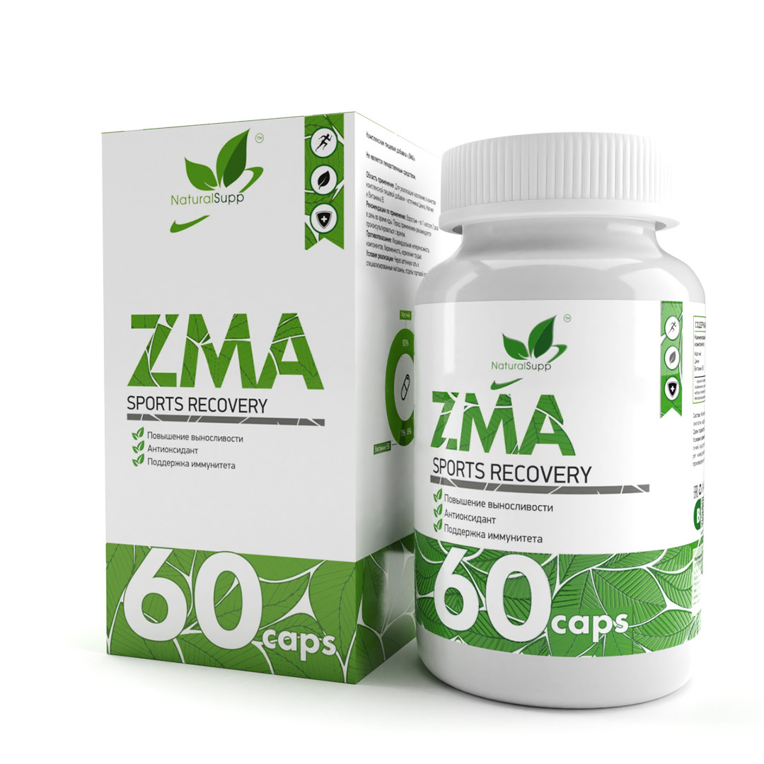 Специальные препараты NaturalSupp ZMA 60 капс - фото 1 - id-p180775584