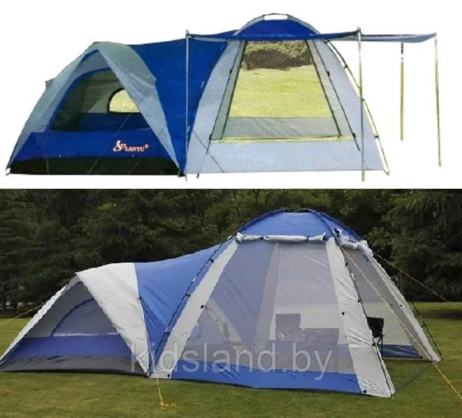 Палатка кемпинговая 4-х местная (кухня-шатер) (480x240x195см) арт. Lanyu LY-1706 - фото 6 - id-p180777710