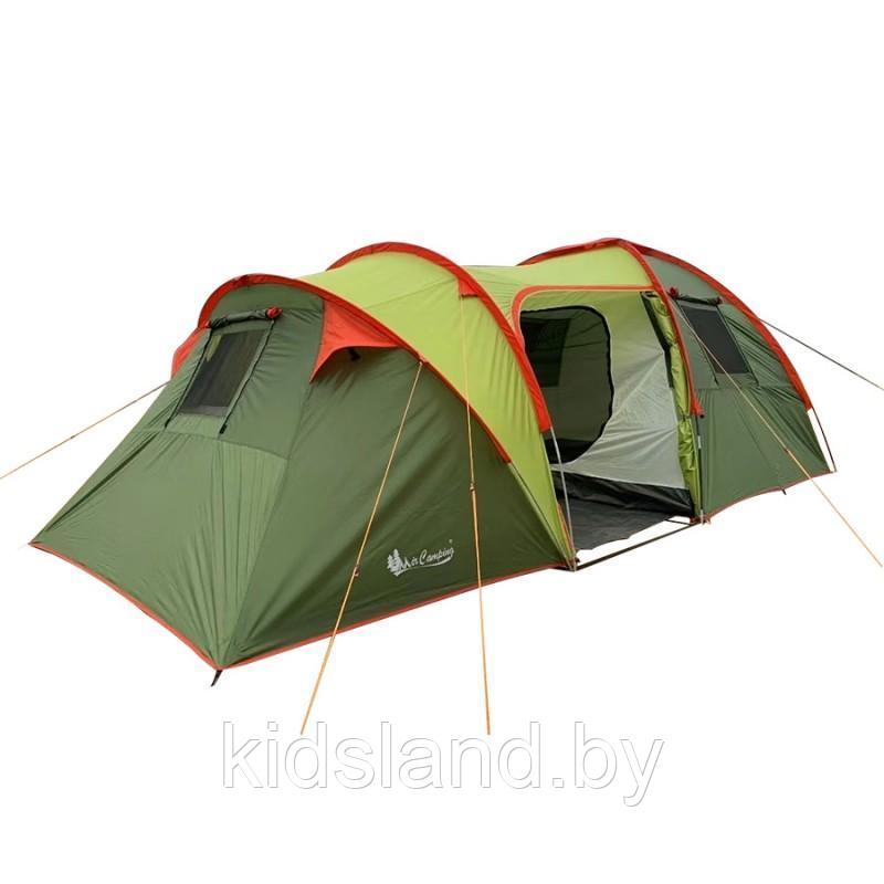 6-ти местная кемпинговая палатка  490(150+120+220)*260*185 см Mircamping 1810