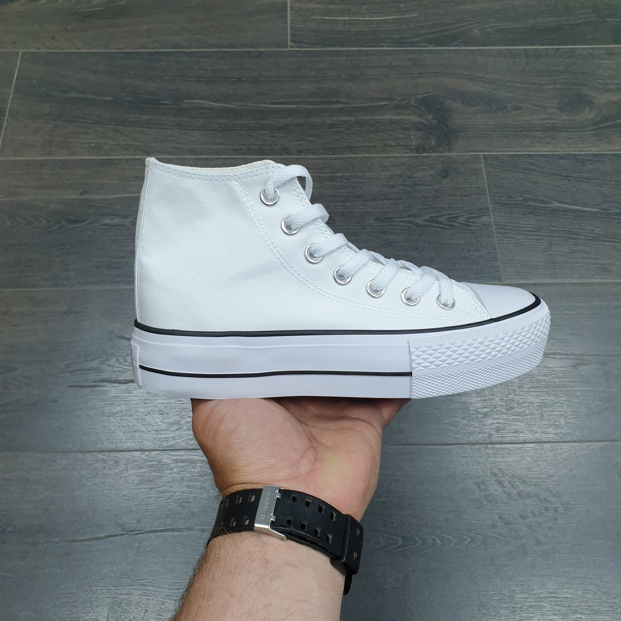 Кеды Converse Chuck Taylor All Star Platform Hi White - фото 5 - id-p180612878