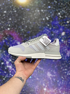 Кроссовки Adidas ZX Boost 500 Grey White Grey