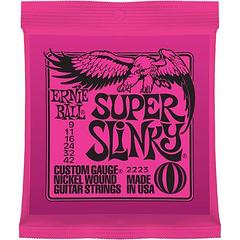 Ernie Ball P02223 Super Slinky Комплект струн для электрогитары, никель, 9-42