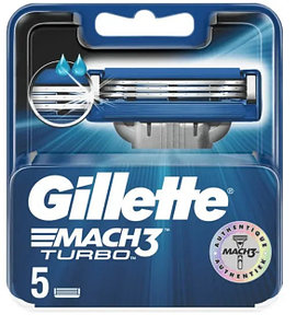 Сменные кассеты для бритья Gillette Mach3 Turbo (5 шт)
