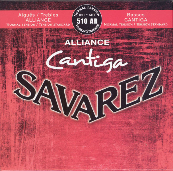 Savarez 510AR Alliance Cantiga Комплект струн для классической гитары, норм.натяжение, посеребренные