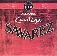Savarez 510AR Alliance Cantiga Комплект струн для классической гитары, норм.натяжение, посеребренные