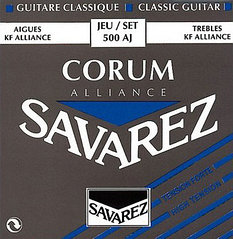Savarez 500AJ Alliance Corum Комплект струн для классической гитары, сильное натяжение, посеребр
