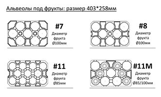 Альвеолы бумажные для фруктов 403*258 мм