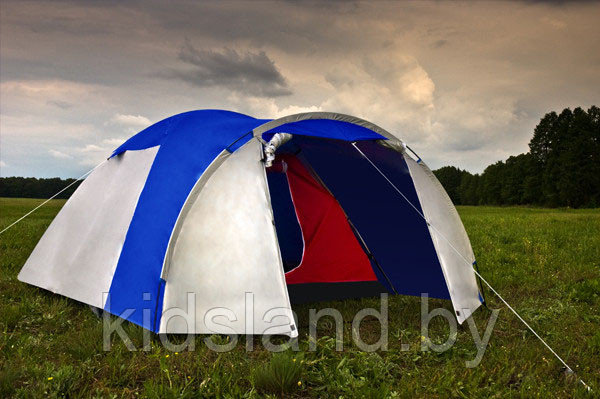 Палатка ACAMPER MONSUN PRO (3-местная 3000 мм/ст) blue 135 + 210 х 185 х 125/100 см - фото 3 - id-p180843539