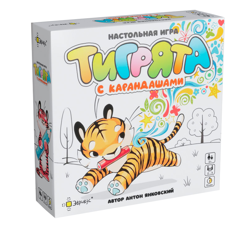 Настольная игра Тигрята с карандашами. Компания Эврикус - фото 1 - id-p180843570