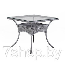 Стол садовый обеденный квадратный DECO 90x90, серый