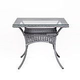 Стол садовый обеденный квадратный DECO 90x90, серый, фото 2