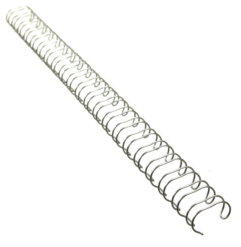 Пружина металлическая GBC WireBind диаметр 12 мм, на 21 отверстие, 100 шт., серебристая - фото 1 - id-p180843616