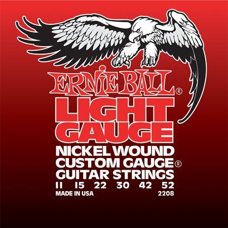 Ernie Ball P02208 Комплект струн для электрогитары, никель, 11-52