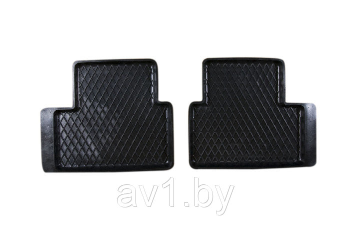 Автоковрик резиновый задний UNI-16 (RL black) Lada 2109 /2108