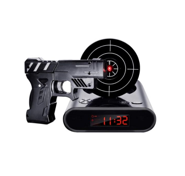 Будильник-мишень Gun Alarm Clock - фото 3 - id-p180851296