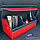 Автомобильный органайзер Кофр в багажник LUX CARBOX Усиленные стенки (размер 70х40см) Черный с белой строчкой, фото 10
