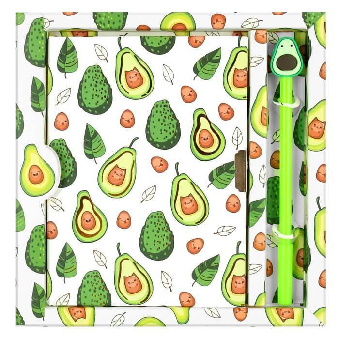 Блокнот подарочный с замочком AVOCADO