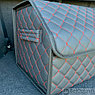 Автомобильный органайзер Кофр в багажник Premium CARBOX Усиленные стенки (размер 50х30см) Черный с красной, фото 9