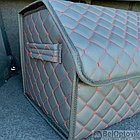 Автомобильный органайзер Кофр в багажник Premium CARBOX Усиленные стенки (размер 50х30см) Черный с черной, фото 10