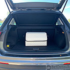 Автомобильный органайзер Кофр в багажник LUX CARBOX Усиленные стенки (размер 50х30см) Серый с серой строчкой, фото 3