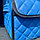 Автомобильный органайзер Кофр в багажник LUX CARBOX Усиленные стенки (размер 30х30см) Черный с синей строчкой, фото 8