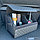 Автомобильный органайзер Кофр в багажник Premium CARBOX Усиленные стенки (размер 50х30см) Черный с синей, фото 4