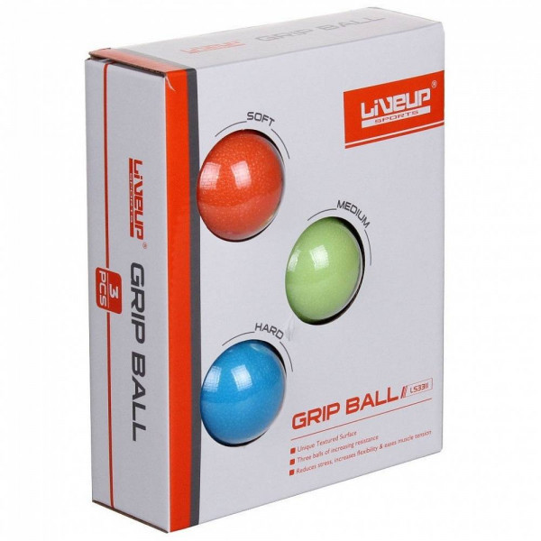 Набор мячиков LiveUp - тренажеров для кисти - фото 1 - id-p180861868