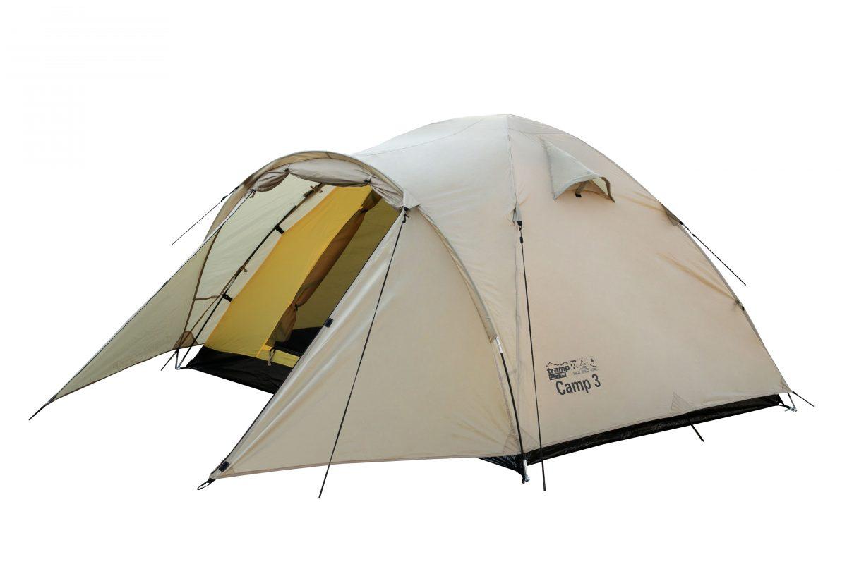 Универсальная туристическая палатка Tramp Lite Camp 3 (V2) Sand - фото 1 - id-p180879654