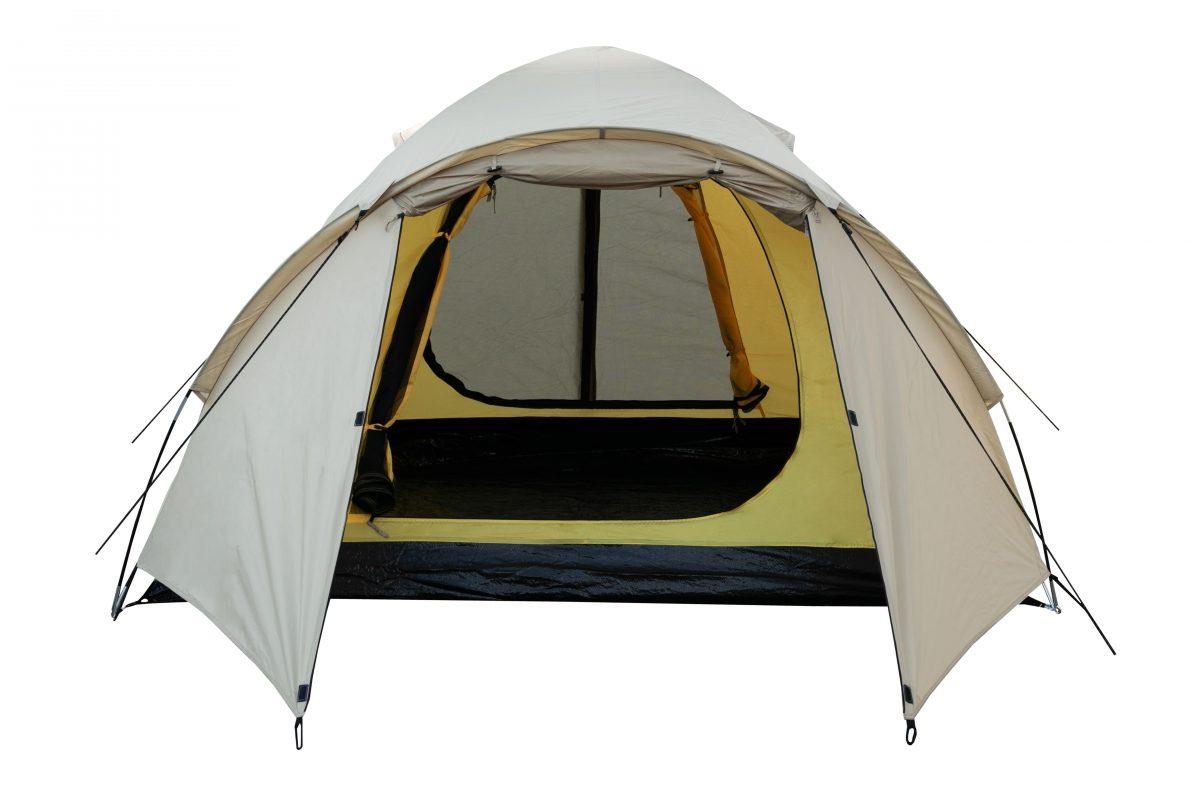 Универсальная туристическая палатка Tramp Lite Camp 3 (V2) Sand - фото 2 - id-p180879654