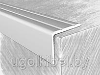 Уголок алюминиевый  24×18мм., серебро 90 см