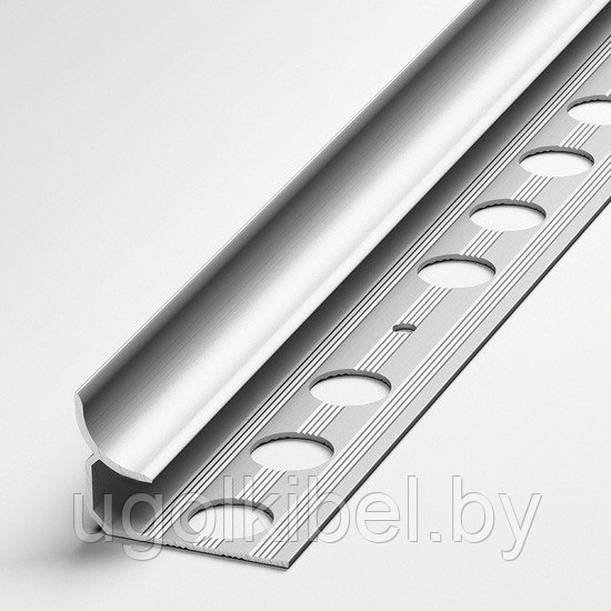 Угол для плитки внутренний алюминиевый 10 мм, анодированный серебро 270 см - фото 1 - id-p180879851