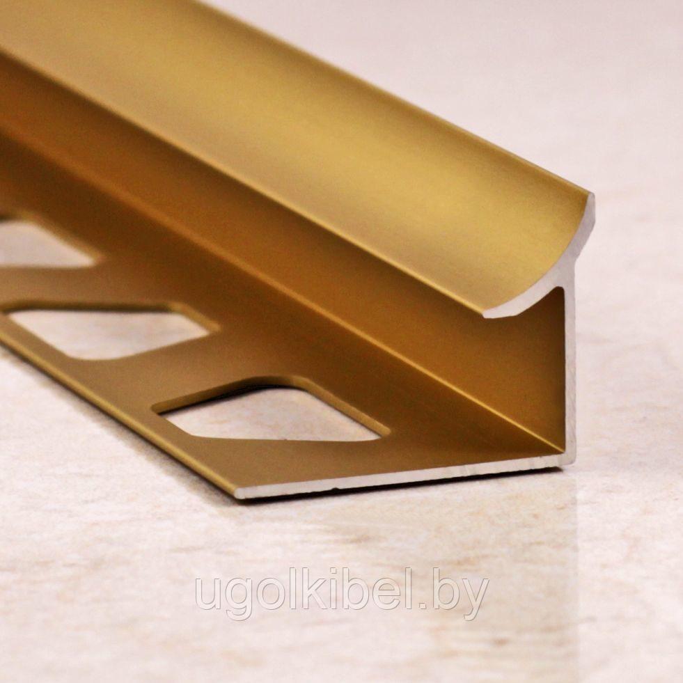 Угол для плитки внутренний алюминиевый 10 мм, анодированный золото 270 см - фото 2 - id-p180879852