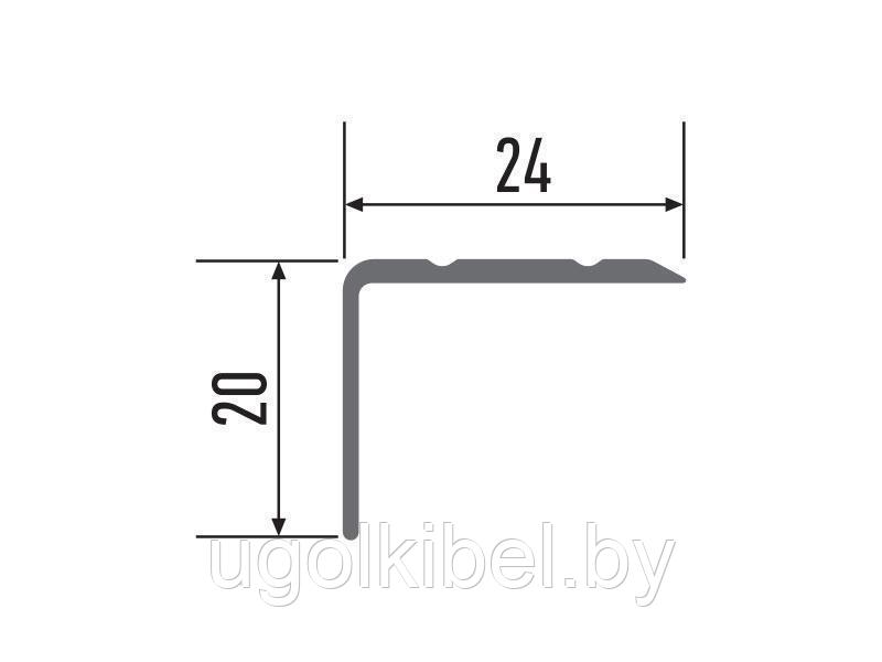 Порог угловой 20*24 мм, дуб 90 см - фото 3 - id-p180880308