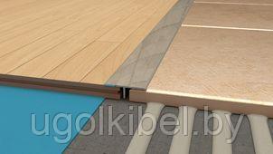 Т профиль 25мм соединительный, нержавеющая сталь ПОЛИРОВАННЫЙ, 270 см