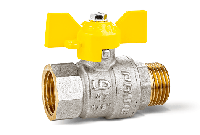 Кран шаровой латунный LD Pride 47, DN 20, В-Н-Б GAS