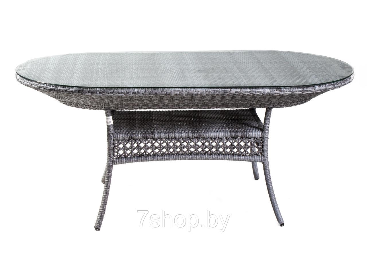 Стол садовый обеденный овальный CAMELLIA, серый - фото 2 - id-p180881161