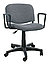 Кресла ИСО НЕТ хром  для комфортной работы, кресло ISO NET GTS  CH ткань калгари С + ткань  сетка, фото 9