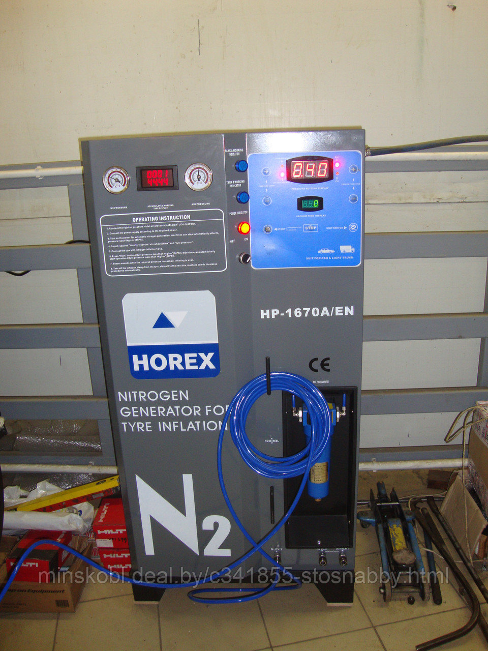 Аппарат для заправки шин азотом HOREX HZ 18.500