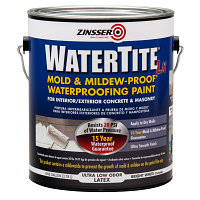 Краска водостойкая противогрибковая латексная Zinsser Watertite Mold& Mildew-Proof WATERTITE (3,78 л. )