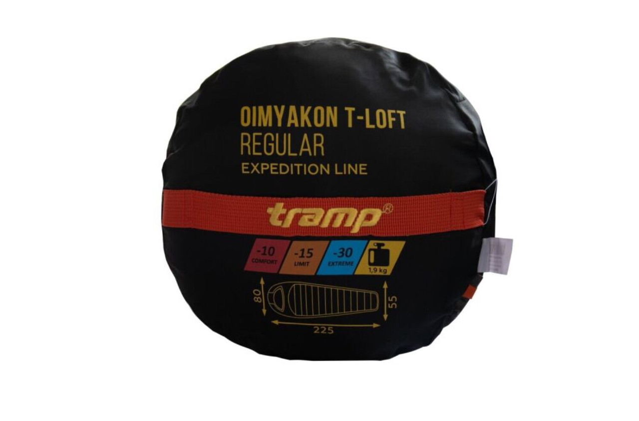 Спальный мешок Tramp Oimyakon Regular 225*80*55см (правый) - фото 10 - id-p180973639