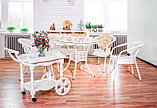 Комплект садовой мебели DECO 4 с круглым столом, белый, фото 2