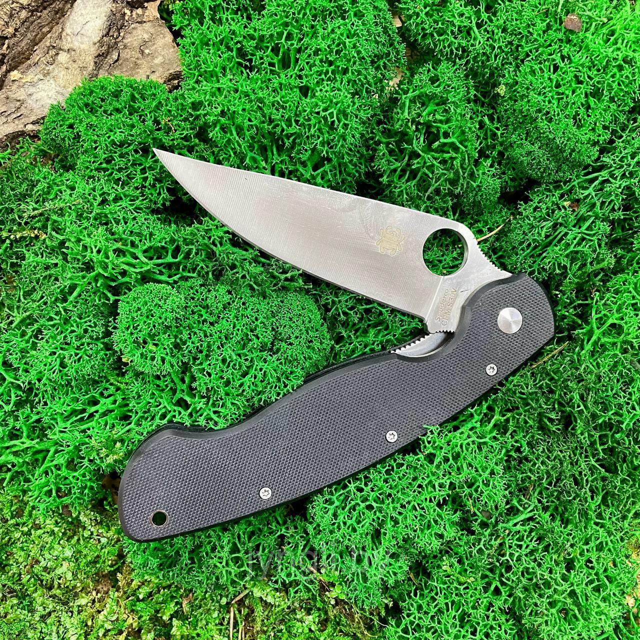 Складной нож Spyderco Military CPM S30V, черный - фото 4 - id-p78152433