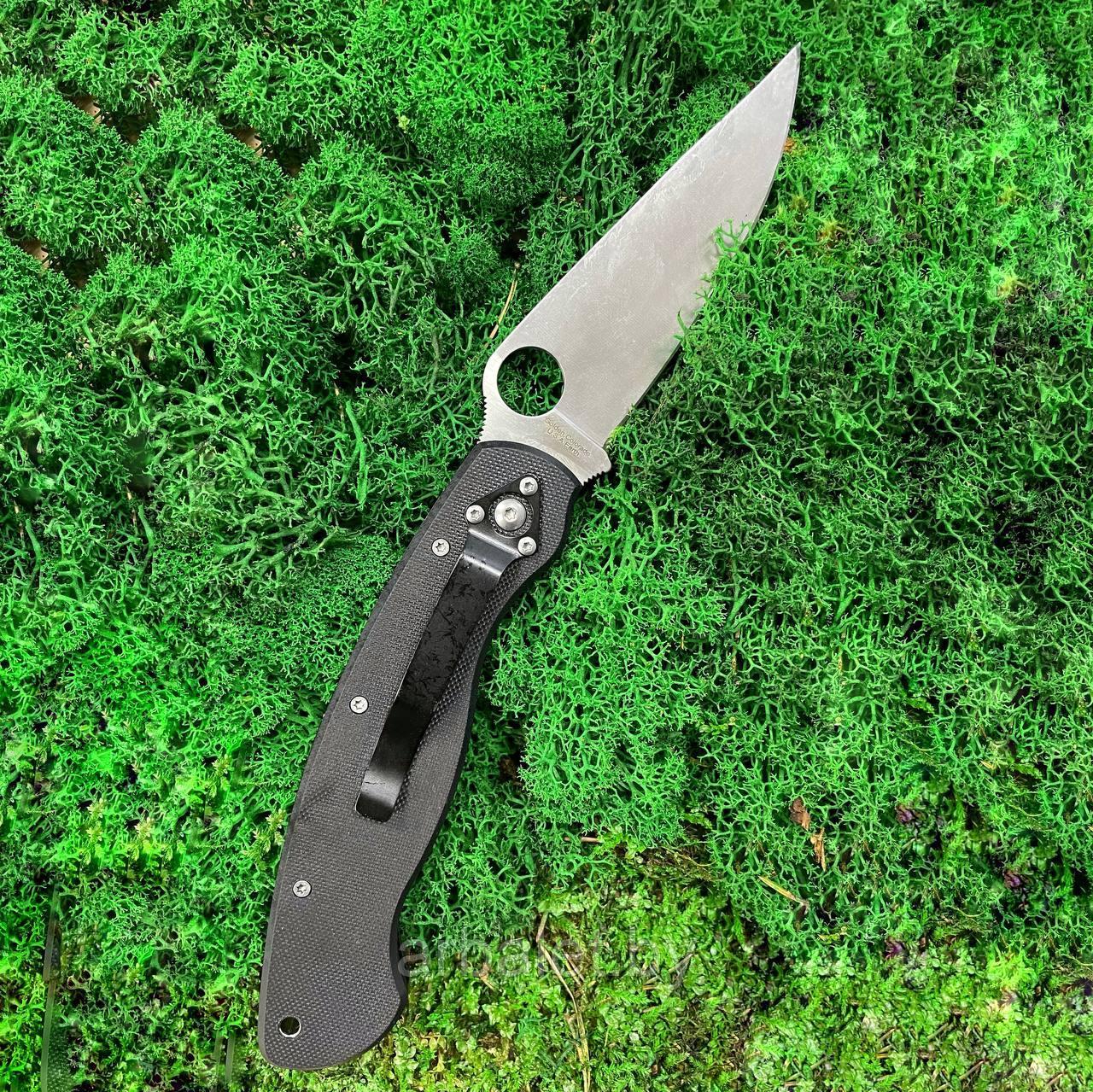 Складной нож Spyderco Military CPM S30V, черный