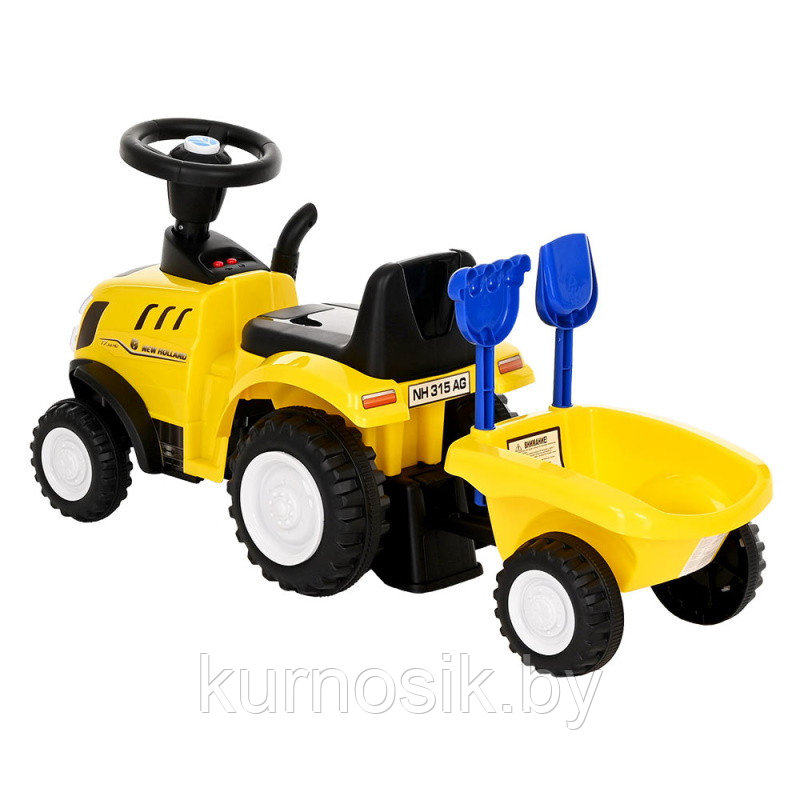 Машинка-каталка Трактор New Holland / цвет yellow (желтый) - фото 3 - id-p180978197