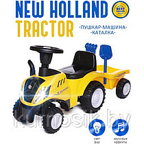 Машинка-каталка Трактор New Holland / цвет yellow (желтый)