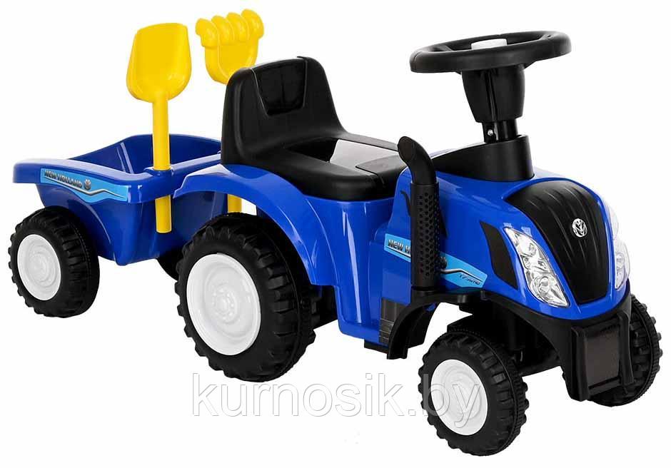 Машинка-каталка Трактор New Holland Blue/Синий - фото 3 - id-p180978226