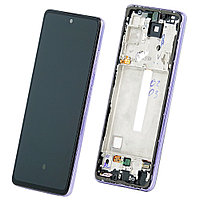 Дисплей (экран) для Samsung Galaxy A52 (A525) original с тачскрином (с рамкой), violet