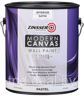 Краска Zinsser Modern Canvas,RUST-OLEUM® интерьерная самогрунтующаяся, база: Pastel - фото 1 - id-p180980152