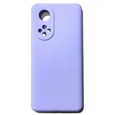 Силиконовый чехол Silicone Case с логотипом лавандовый для Huawei Honor 50/ Nova 9 - фото 1 - id-p180982756